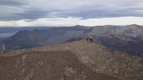 Tourists on the Top of Kristinartindar