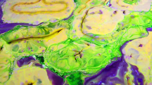 Colours Spreading Paint Swirling And Blast Texture 13