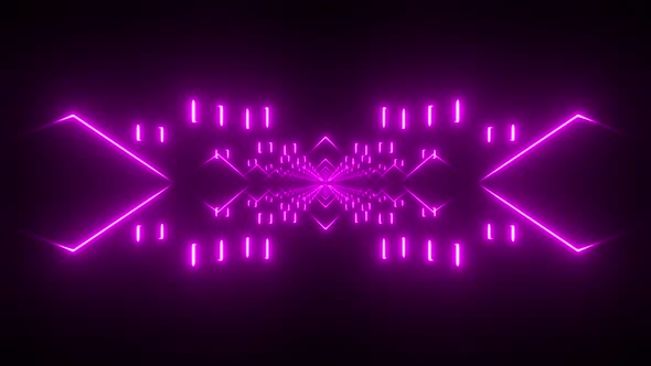4K Colored Abstract Neon Shapes Pack