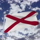Alabama Flag With Sky - VideoHive Item for Sale