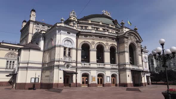 Ukraine: National Opera of Ukraine. Aerial View