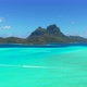 Aerial of Bora Bora Lagoon With Boats And Jet Skis - VideoHive Item for Sale