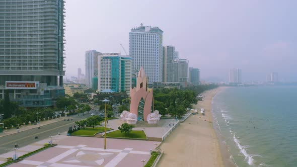 Aerial View of Downtown Nha Trang - Khanh Hoa, VietNam