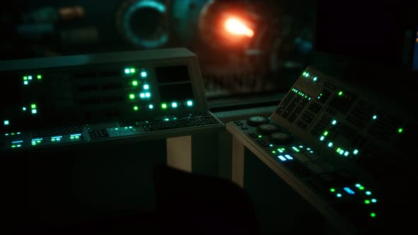 Equipment of Empty Central Control Room alt