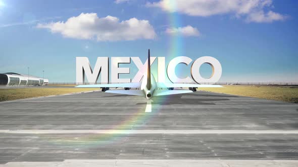 Commercial Airplane Landing Country Mexico