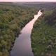 View of the river from above. Flight over water and forest trees from a height - VideoHive Item for Sale