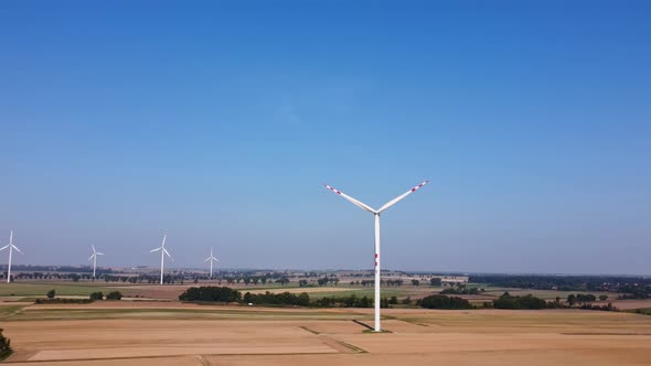 Renewable Energy Windmill Turbine in the Field