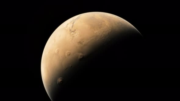 Planet Mars in Deep Space alt