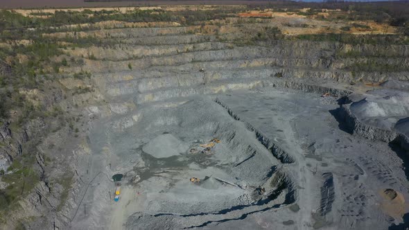 Aerial View Of Opencast Mining Quarry 5