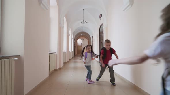 Children Entering Classroom