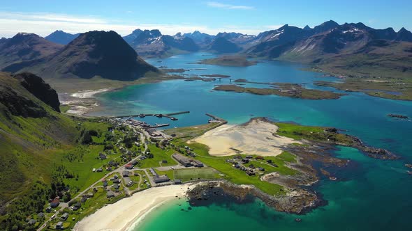 Beach Lofoten Islands Is an Archipelago in the County of Nordland, Norway.