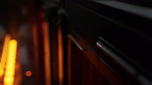 Futuristic Motion Background or Cyber Surface with Metal and Lights alt