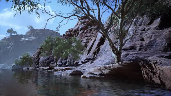 Panoramic View of Colorado River