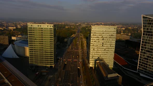 JFK Luxembourg Kirchberg drone footage