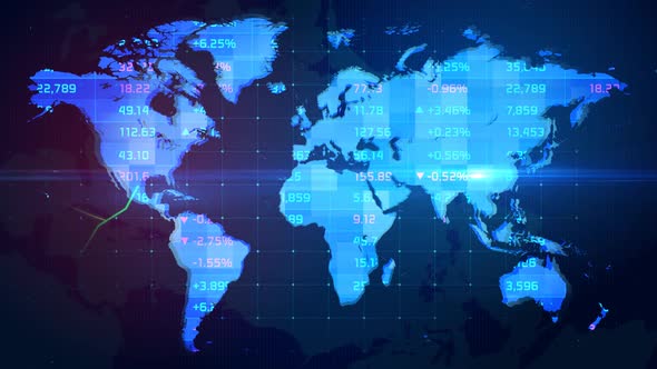 Growth trends of global stock markets and regional economies