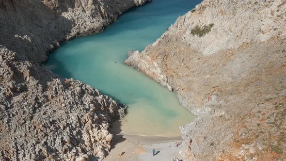 Seitan Limania Beach on Crete, Greece