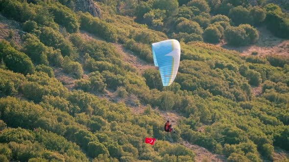 Paragliding in the Countryside