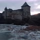 Khotyn fortress in winter at sunset - VideoHive Item for Sale