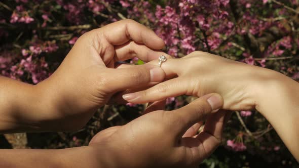 Putting Wedding Ring