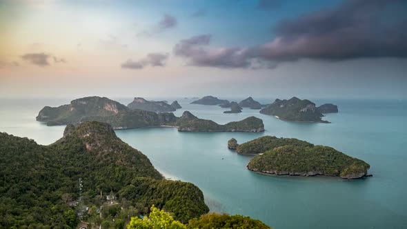 Picturesque Mu Ko Ang Thong Marine Park Small Islands