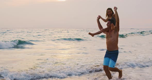 Father and Young Daughter