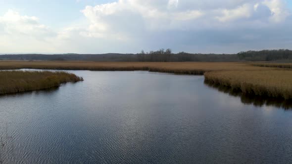 lake and reeds in autumn, Igneada, Turkey