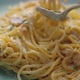 Fresh Spaghetti Carbonara on Plate - VideoHive Item for Sale