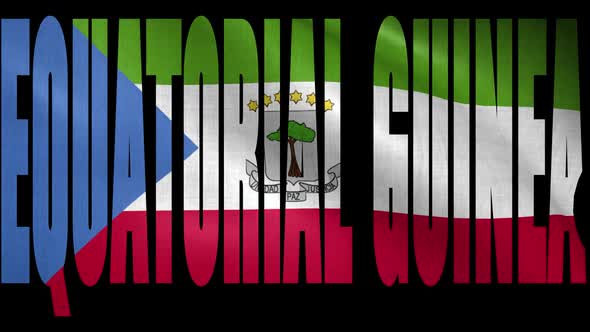 Equatorial Guinea Flag Into Country Name