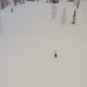 Top View of a Man Riding a Snowboard in a Snowy Forest - VideoHive Item for Sale