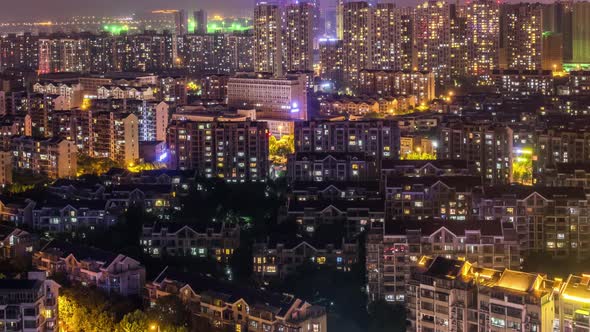 Time lapse of cityscape in nanjing city,china