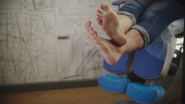 Pedicure Procedure  Male Feet Before Procedures