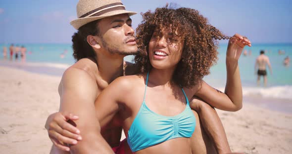 Couple Resting at the Beach