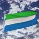 Sierra Leone Flag With Sky - VideoHive Item for Sale