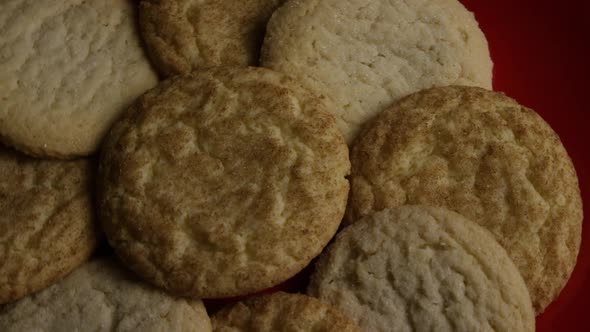 Cinematic, Rotating Shot of Cookies on a Plate - COOKIES 153