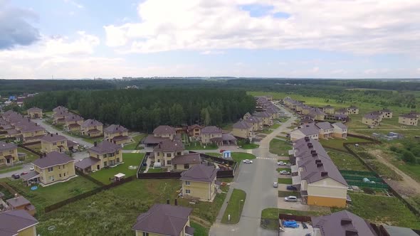 Aerial view of Calm Luxury Residential Area. 17