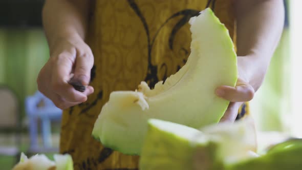 Cutting Sweet Melon
