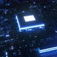Glowing Computer Chip on PCB - VideoHive Item for Sale