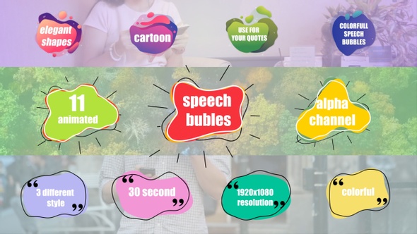 Colorful Speech Bubbles
