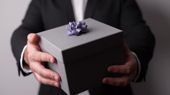 Elegant Gray Gift Box 41