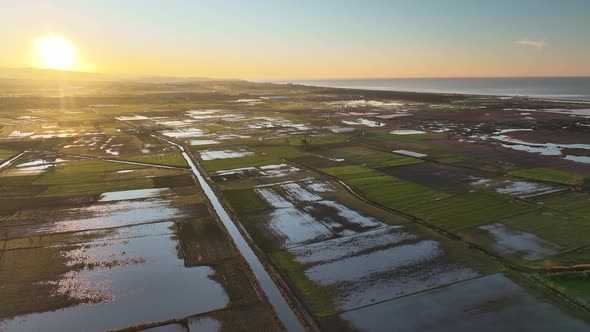 Farm Background Texture 4 K Aerial View