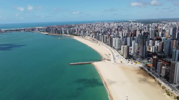 Downtown Fortaleza state Ceara Brazil. Travel destination. Tropical scenery