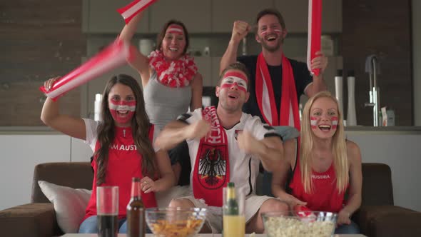 Thrilled Austrian Fans