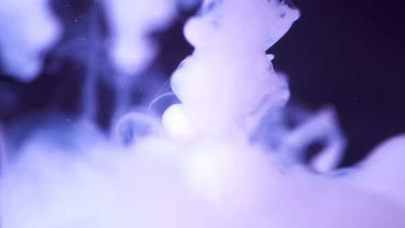 White Soft Ink Injected In Water alt