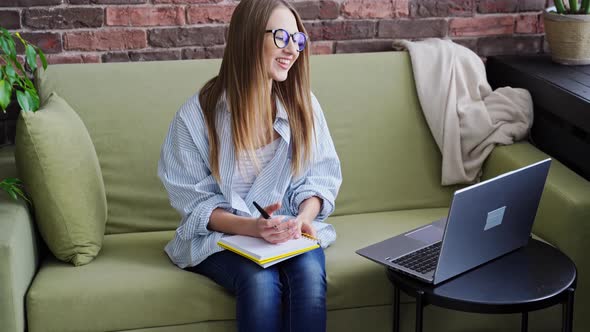 Young Woman Working Indoors