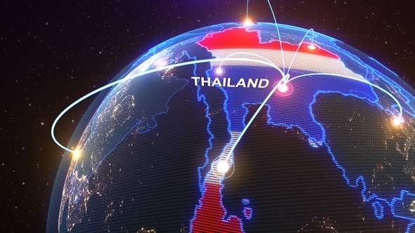 Thailand Map Animation