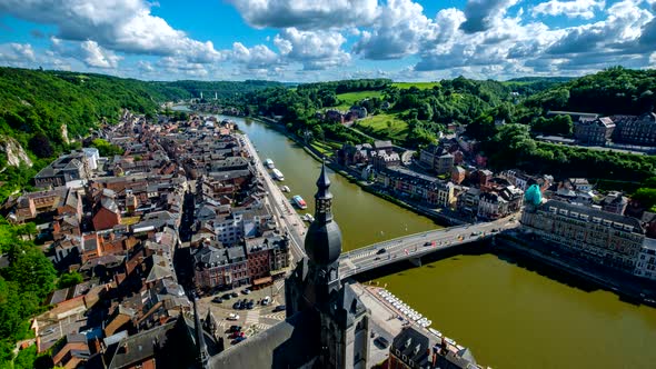 Timelapse of Dinant Town, Belgium