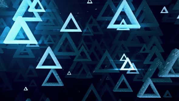 Futuristic Triangles Background 4K