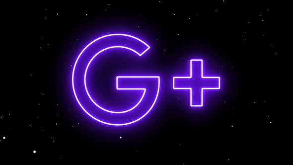 Neon G Plus Social Media Icon