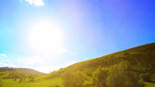 UHD Mountain Meadow Timelapse at the Summer