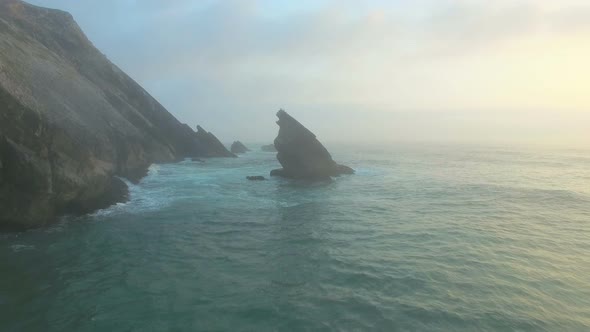 Praia da Adraga views on the coast of Portugal alt